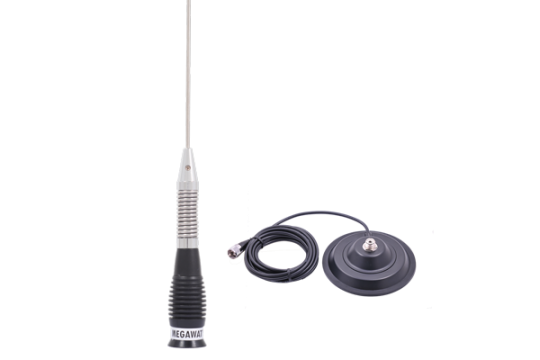 Antena radio CB Megawat Ml100 black cu magnet inclus