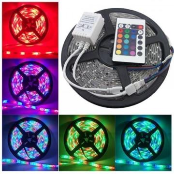 Banda LED 5050 RGB multicolor cu telecomanda