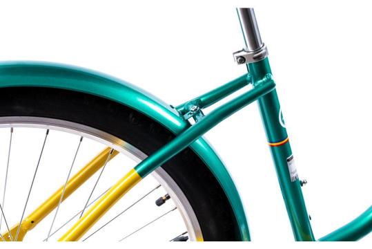 Bicicleta Pegas Strada 2 26'' aluminiu auriu verde