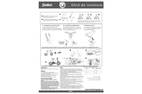 Bicicleta copii Soim 2 in 1 12'' rosu