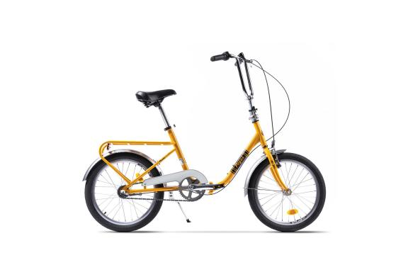 Bicicleta pliabila Pegas Practic Retro 3S galben Tuscany