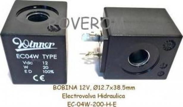 Bobina 12V, D12,7x38,5mm, electrovalva hidraulica