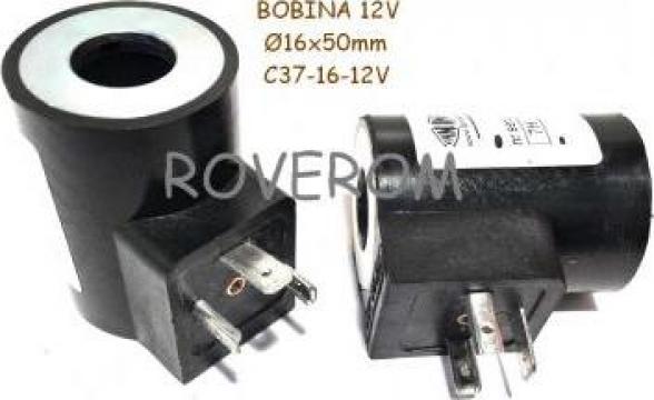 Bobina 12V, D16x50mm, electrovalva hidraulica