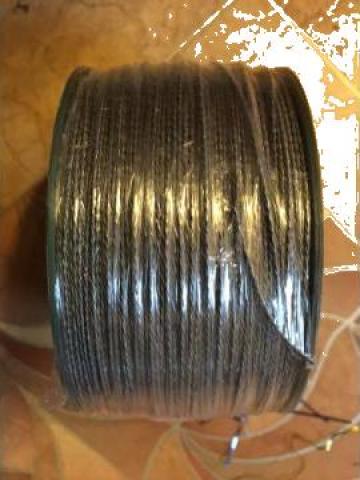 Cablu otel zincat plastifiat, rola=200 ml