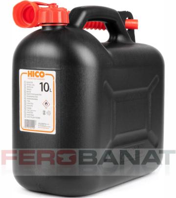 Canistra carburanti 10l plastic cu palnie masina