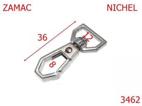 Carabina poseta 12 mm nichel 5L10 5A8 2G3 3462