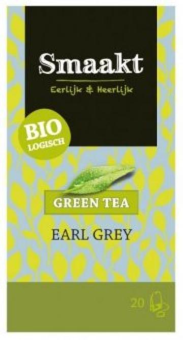 Ceai verde Earl Grey bio 20 plicuri Smaakt