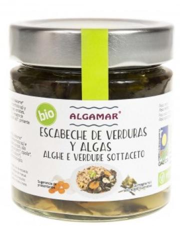 Conserva Escabeche de legume si alge marinate 190g Algamar