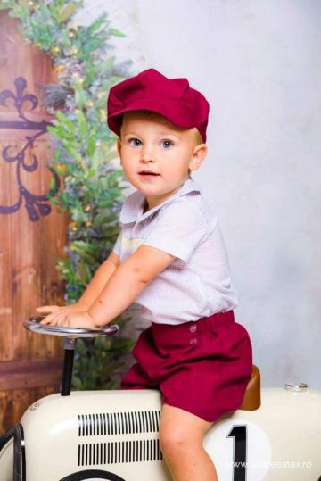 Costum botez Raducu - burgundy