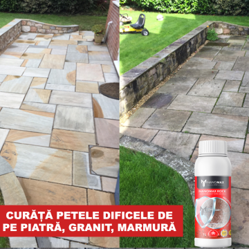 Detergent piatra, pavaj, beton exterior, Cleaner Pro, 1litru