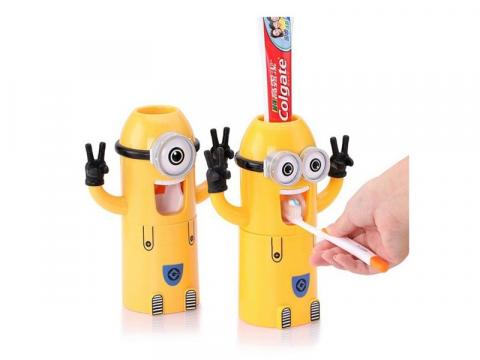 Dozator de pasta de dinti si periute Minion