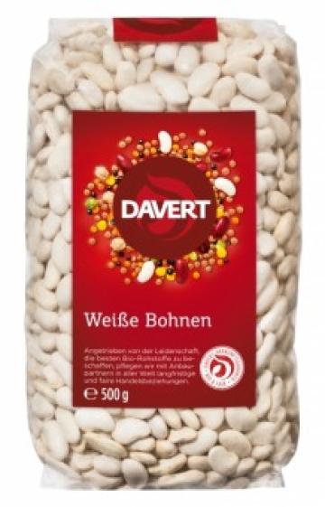 Fasole alba bio 500g Davert