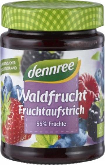 Gem de fructe de padure bio 340g Dennree