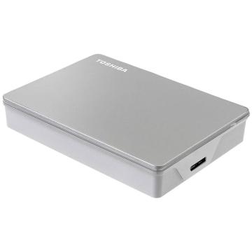 HDD extern Toshiba Canvio Flex, 4TB, Silver, USB-C