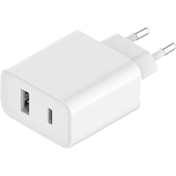 Incarcator Xiaomi, 33W, Fast Charge PD, USB-A, USB-C, White