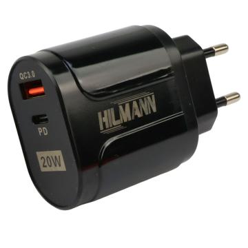 Incarcator rapid Hilmann 20W USB-A si USB-C