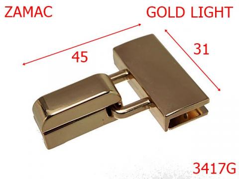 Inchizatoare poseta 31x45 mm gold light 14H11 3417G