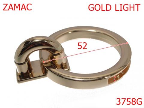 Inchizator poseta 52 mm gold light 14K16 3758G