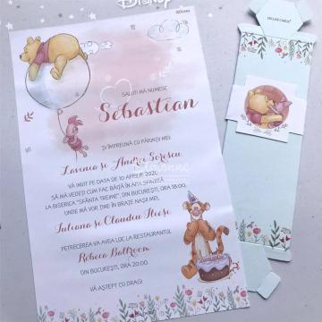 Invitatie botez Winnie the Pooh si prietenii