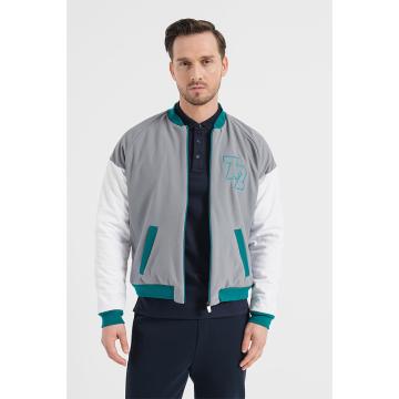 Jacheta bomber gri petrol XL