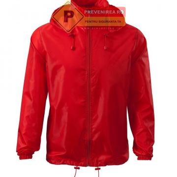 Jachete rosu pentru protectie impotriva vantului