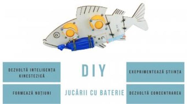 Jucarie cu baterii pestisor DIY