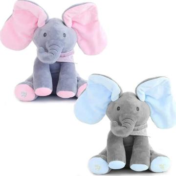 Jucarie elefant de plus interactiv Peek-a-Boo