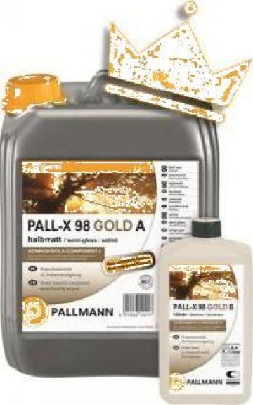 Lac ignifug trafic intens pentru parchet Pall-X 98 Gold A/B