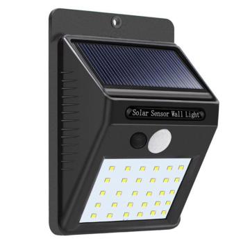 Lampa solara de perete cu senzor miscare 30 LED-uri SMD