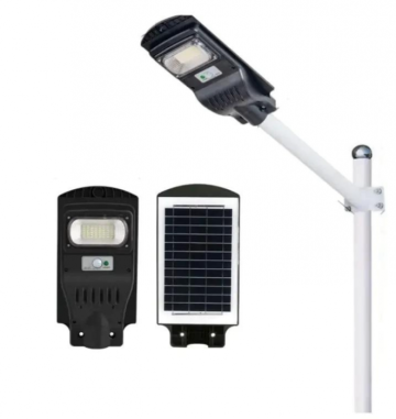 Lampa solara iluminat stradal IP66, 50W, 6500K, 2 buc.