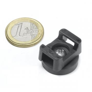 Magnet neodim cauciucat 22 mm, pentru fixare cablu