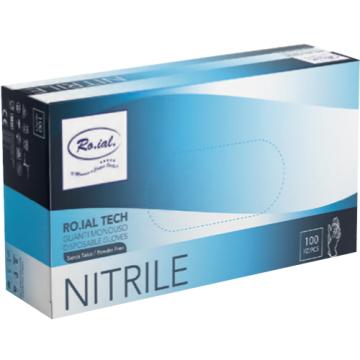 Manusi nitril albastre 100 buc L - Roial Tech