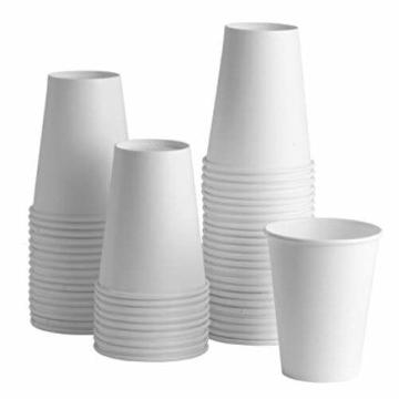 Pahar din carton alb pentru cafea, 7 oz, set 100