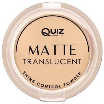 Pudra Matte translucent Quiz Cosmetics nr 01, 10g