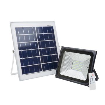 Reflector LED 50W cu panou solar, acumulator, telecomanda