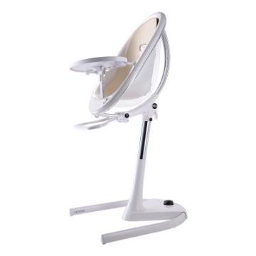 Scaun de masa copii Moon 2G White cu interior Mima