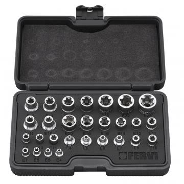 Set 28 chei torx tubulare 0195