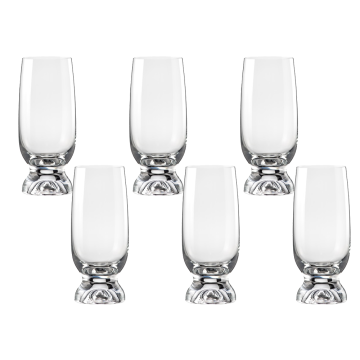 Set 6 pahare pentru bere Bohemia Cristal Gina 350ml