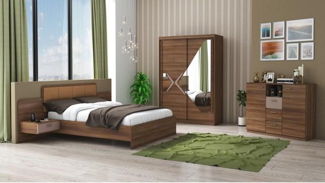 Set dormitor Domino, nuc, dulap 150 cm, pat 160x200 cm
