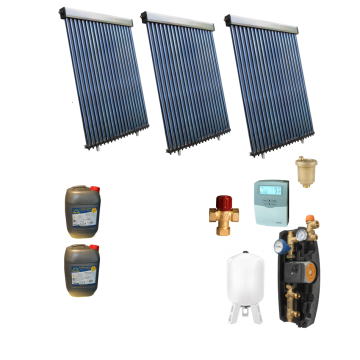 Sistem solar 15 persoane, Confort, 90 tuburi vidate