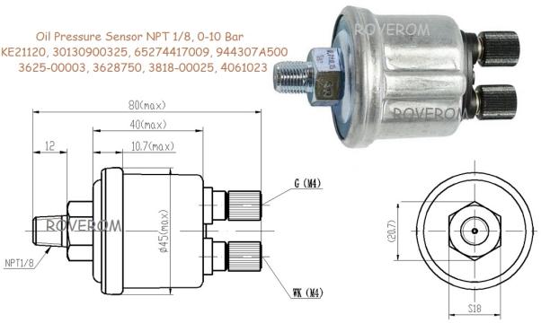 Sonda ulei Doosan, King Long, Higher, Hyundai, Ricardo