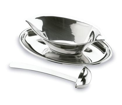 Sosiera inox de lux cu minipolonic pentru servire