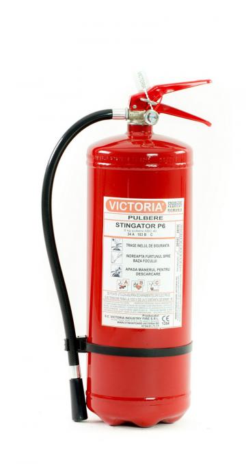 Stingator cu pulbere Victoria, P6, 6 kg, Avizat IGSU