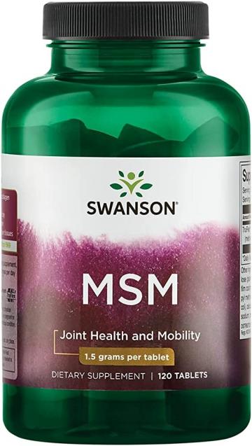 Supliment alimentar Swanson MSM 1500mg - 120 tablete