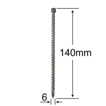 Surub lemn cap cilindric 6x140mm - 100buc/cutie