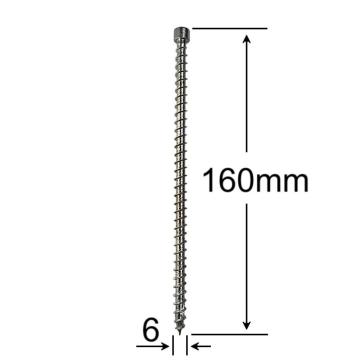 Surub lemn cap cilindric 6x160mm - 100buc/cutie