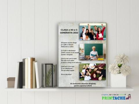 Tablou canvas personalizat pentru diriginte