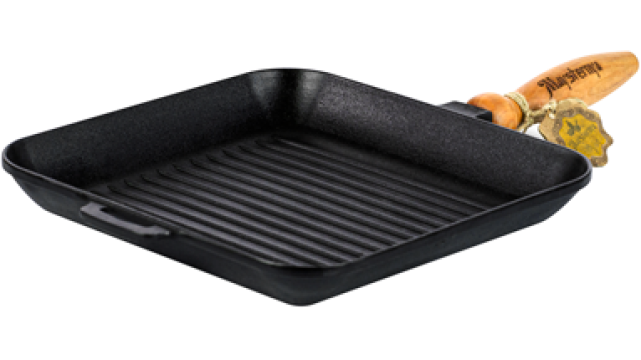 Tigaie grill patrata din fonta Maysternya28x28xh4cm