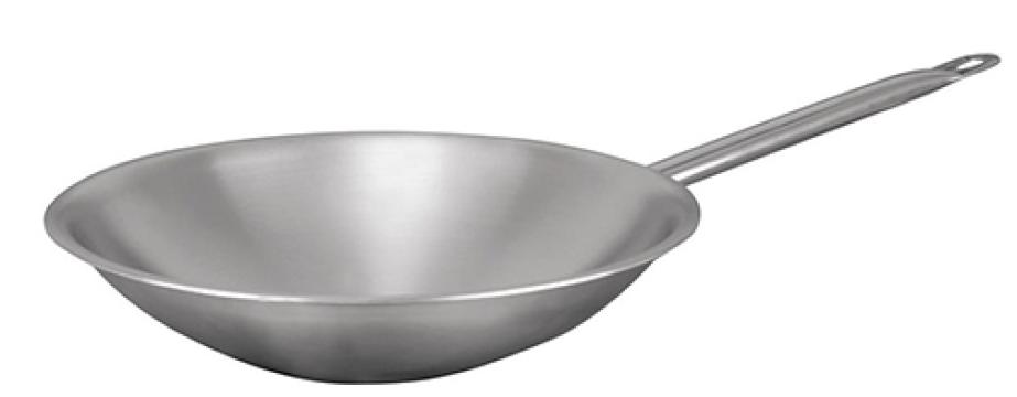 Tigaie profesionala din inox Wok Profi Ozti - 38x8cm