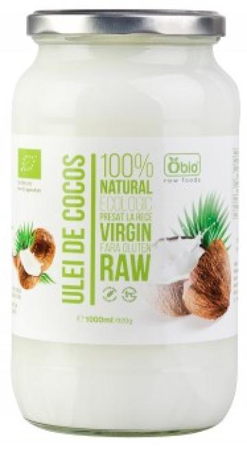 Ulei de cocos virgin raw bio 1000ml Obio